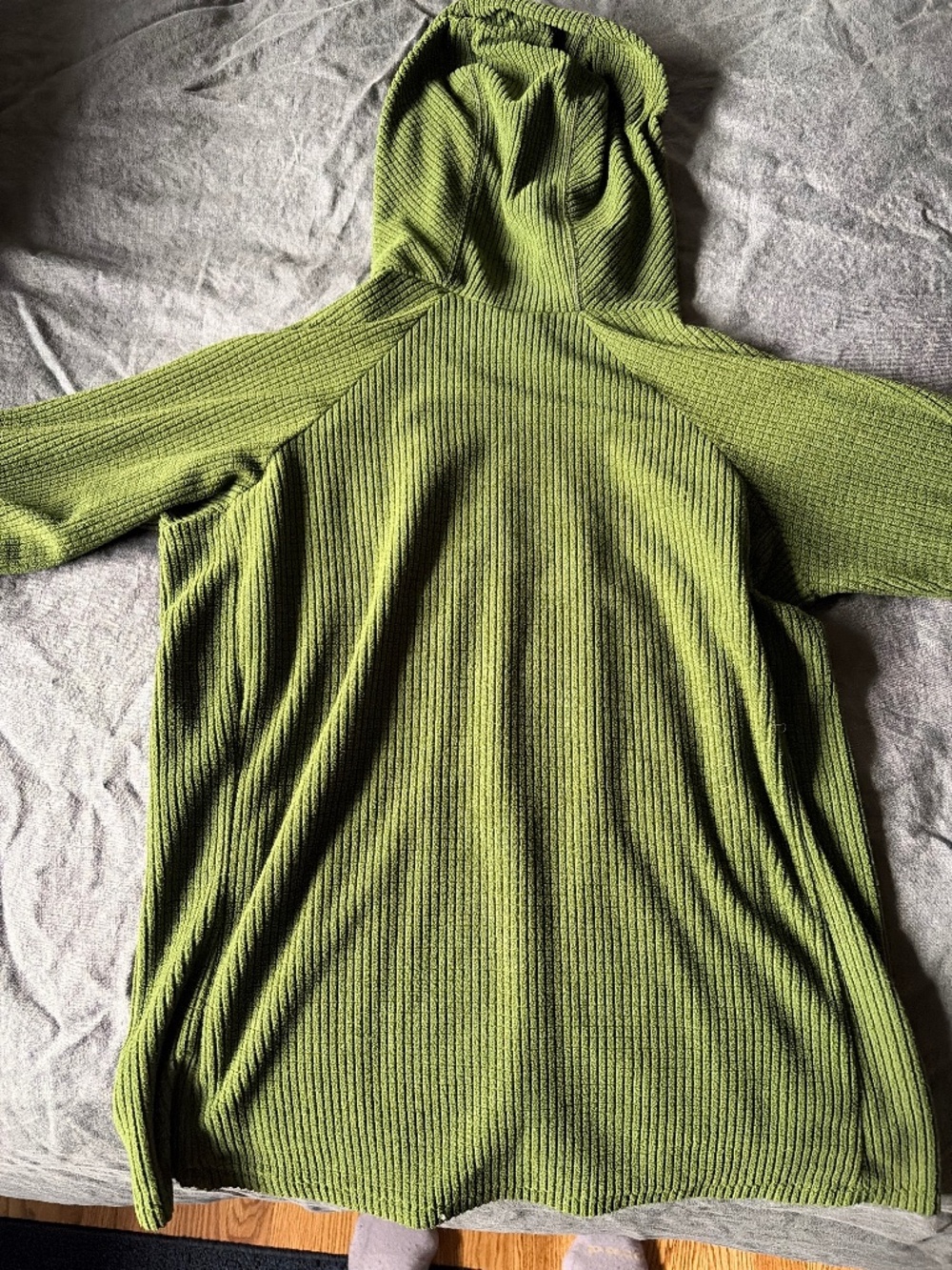 Melanzana Micro Grid Hoodie Green Small